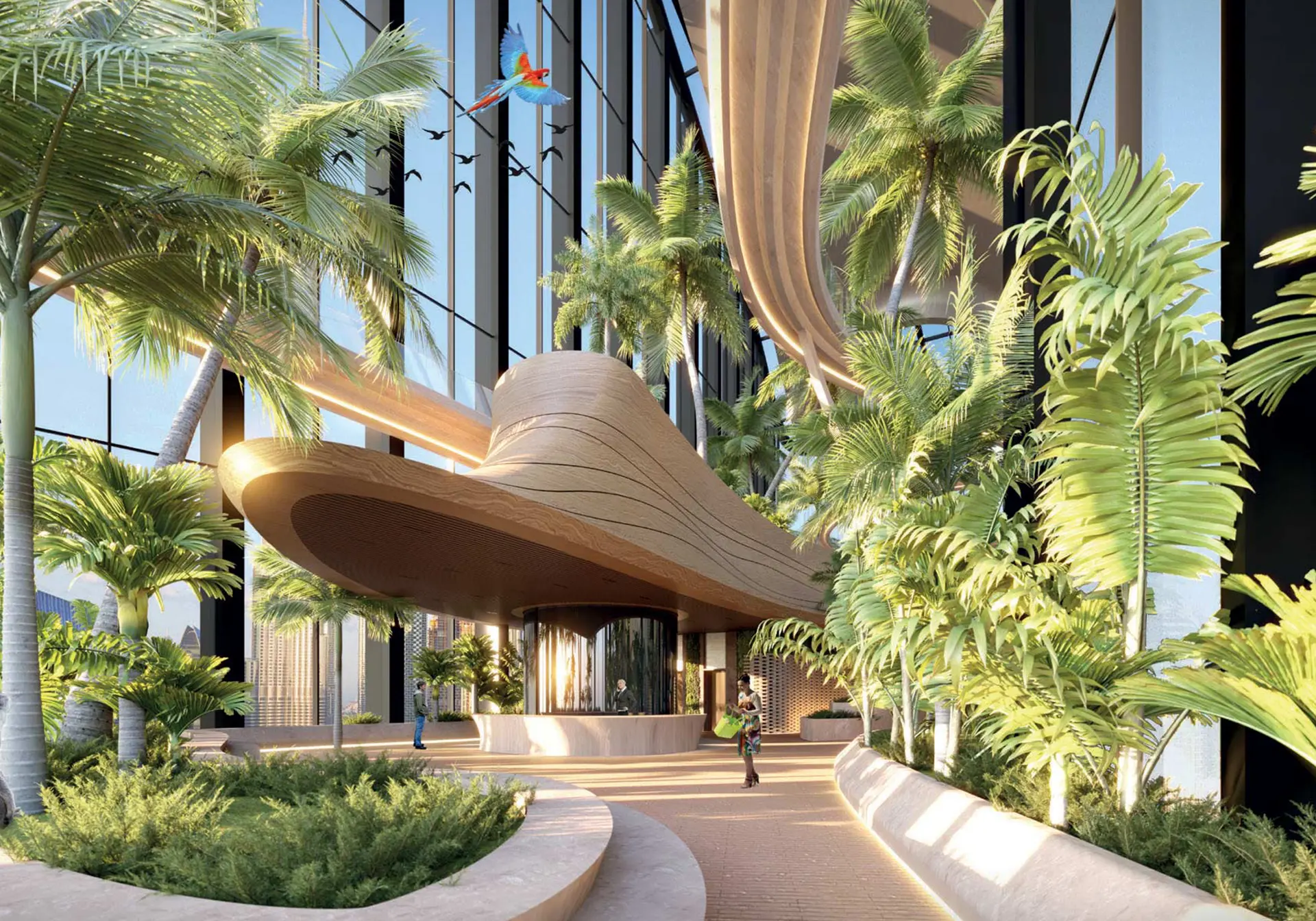 Luxury sky lounge interiors